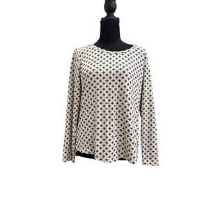 Vera Bradley Cozy Knit Pajama Top Women’s Sz M Mini Concerto Print